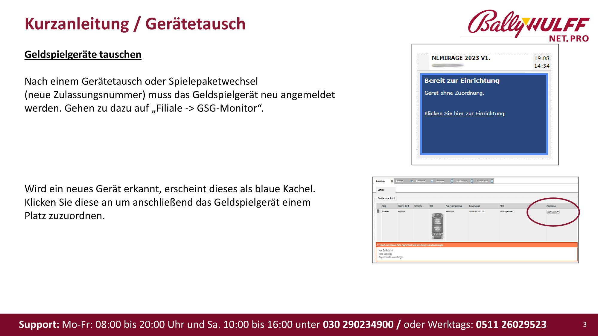 Kurzanleitung Terminal - Gerätetausch